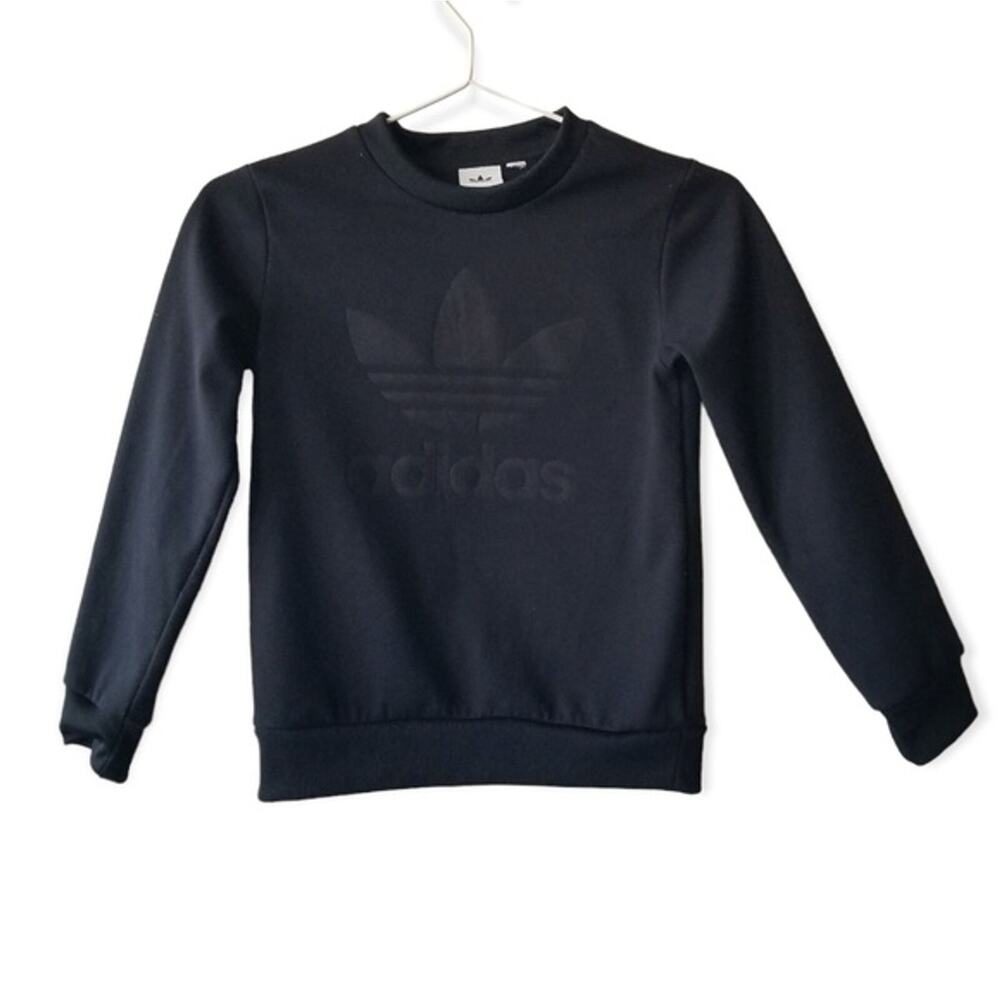 Kids Adidas Black Trefoil Logo Sweatshirt